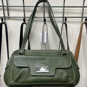 Rafe Olive Green Shoulder Bag